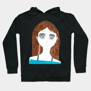 Expressive Anime Girl Hoodie